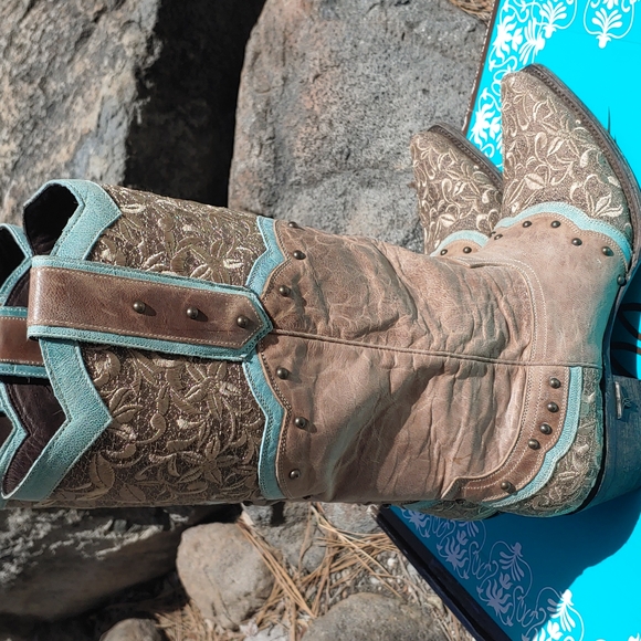 Lane Kimmie Western Cowgirl Boots Size 9.5 - Picture 6 of 15